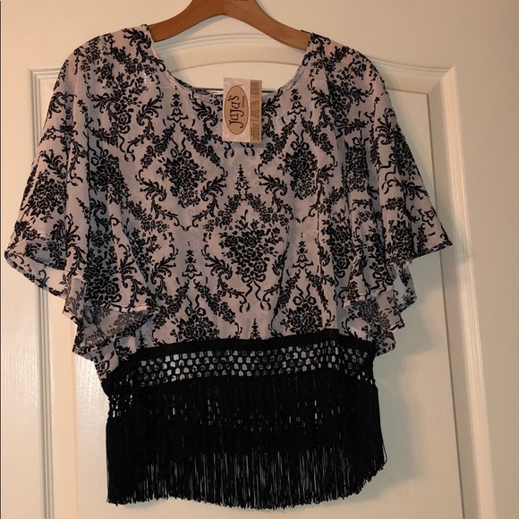 Cream and Black top with fridge bottom - Picture 1 of 3